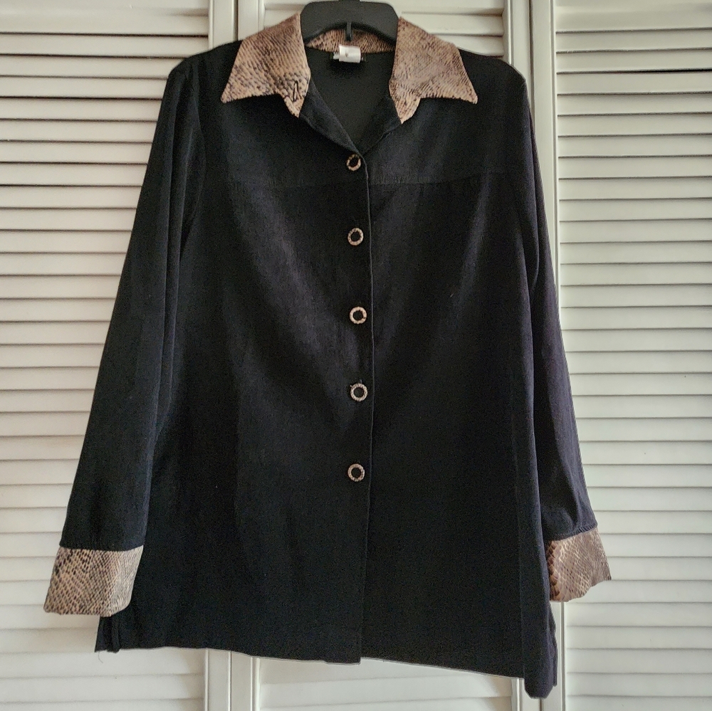 Vintage Black First Option Jacket/Shacket - Picture 7 of 11